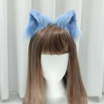 Plaukuotos Lolitos Katės Ausys Smeigtukai Dirbtinės Gyvūnų Ausys Galvos Apdangalas Lapės Ausis Vilko Ausis Cosplay Plaukų Aksesuarai Šventė gray