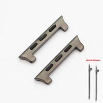 22mm Titanium Connector for Apple Watch Band 49mm 45mm 44mm 42mm Connectors Accessories Adapter for Iwatch Ultra 8 7 6 5 4 Se 42 44 45 49mm gray