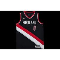 Nike NBA Youth Letter Number Logo Print Quick-Dry Sports Vest Casual Sports Set Portland Trail Blazers Lillard 0 Kids sports set Black 3Z2B7BZ2P-TRADL XL black