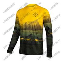 2026 Enduro motocross marškinėliai laisvi rider dviratis mtb marškiniai visureigių lenktynės BMX marškinėliai downhill marškinėliai dviratininko vyriški drabužiai M yellow