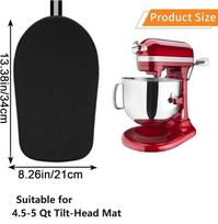 Kitchenaid Mixer Sliding Mat for Protect Your Countertop Mat, 4.5-8QT Mover Slider Mat Pad Stand, Kitchen Aid Mixers Accessories multi-size black