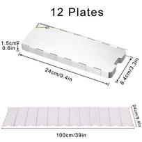 8/9/10/12/14/16 Plates Folding Camping Stove Windshield Gas Stove Wind Shield Lightweight Outdoor Picnic Cooker Wind Screen white