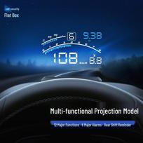 Multifunctional Car HUD Head-up Display with OBD & Lane Reminder blue