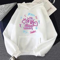 Arcane Ekko And Jinx Hoodie Fashion Women Harajuku Aesthetic Anime Vi Hoodies Unisex Cartoon Casual Vintage Pullover Sweatshirts S white
