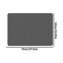 Silicone Electric Stove Cover Multi-functional Home Induction Cooker Cover Mat Kitchen Glass Top Stove Protection Mat 70x50cm S pilka spalva