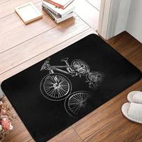 MTB Bike Doormat Cycling Biker Entrance Mat Non Slip Floor Carpet Kitchen Bathroom Outdoor Decor Rug Runner Pad 40x60cm