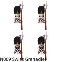 Napoleono karų kariniai kariai statybiniai blokeliai Antrojo pasaulinio karo britų Prancūzijos fuzilieriai šauliai Rusijos Prūsijos pėstininkų gvardija kaladėlės vaikiški žaislai