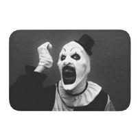 Halloween Clown Horror Movie Terrifier Front Door Mat Anti-Slip Outdoor Quick Dry Doormat Floor Bath Entrance Rug Carpet 40cm x 60cm gray