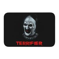 Halloween Clown Horror Movie Terrifier Front Door Mat Anti-Slip Outdoor Quick Dry Doormat Floor Bath Entrance Rug Carpet 40cm x 60cm