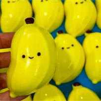 Food Grade Silicone Cute Squeeze Squishy Toy Frozen Taba Decompression Toy For Children Diy Play Stress Relieving Gift yellow
