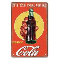 Cola Metaliniai skardiniai ženklai Dekoras Vintažiniai plakatai Mergaitės Geria Colą Buteliai Metalinė plokštė Sienos dekoras Vyrų Hole Baras Klubas Restoranas Namai 20x30cm（7.8x11.8inch）