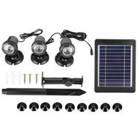 Solar Energy Underwater Lamp Equipment with Light Heads Energy Saving IP65 Waterproof gray