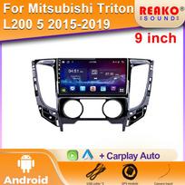 Aukštos kokybės automobilio radijas, skirtas Mitsubishi Triton L200 5 2015-2019, su Android, GPS, multimedija, Carplay, DVD 4 core 2GB+64GB carplay orange