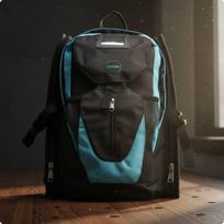 Pačiūžų Kuprinė Didelės Talpos Inline Dvigubos Petnešos Lauko Veiklai, Kelionėms Black Blue S
