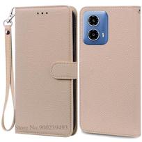 Skirta Motorola G04 dėklas Odinė piniginė Atverčiamas telefono dėklas Skirta Moto G04 dėklas Knygos tipo dangtelis Skirta Motorola Moto G04 dėklas Dangtelis Fundas Korpusas For Moto G04