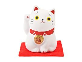 Figurka maneki neko - biały