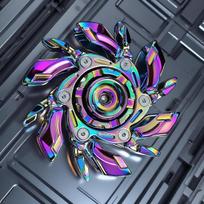 Mechaninis deformuojamas metalinis Fidget Spinneris, Aukščiausios kokybės lydinio EDC rankinis suktukas, Sklandžiai besisukantis antistresinis pirštų galiukų giroskopas žaislas suaugusiems įvairiaspalvis