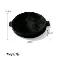 Breathable Black Memory Foam U-Shaped Travel Neck Pillow 19.5 x 14.5 x 2.5 cm black