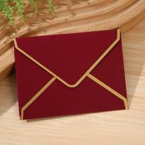 10pcs Bronzed Seal Gold Stamping Envelopes Invitation Card Blessing Thank Envelopes  Postcard 7x10.5cm bordinė