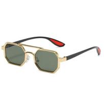 2022 Men's Steampunk Double-Beam Polygon Sunglasses - Trendy European & American Style