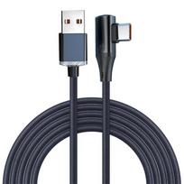 6A 120W USB C To Type C Cable 90 Degree Elbow Phone Super Fast Charging USB to TypeC Data Cord For Samsung Huawei Oneplus 0.25m