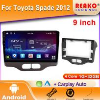 Android car radio for Toyota Spade 2012 stereo GPS Navigation video Multimedia Player tape recorder  carplay 4 core 1GB+32GB carplay orange