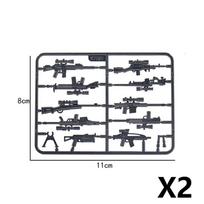 Military Waffen Pack Accessory Building Block Assassin Figure Waffen Accessories Dart Blade Sword Knife Soldier Guns Bricks Toys gray