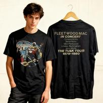 Vintage Fleetwood Mac Tusk Tour '80s Concert Tribute T-Shirt XXXL black
