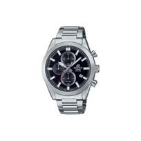 Casio Edifice 100M Waterproof Quartz Movement Stainless Steel Strap Watch Black Dial Men watches EFB710D1A Black black