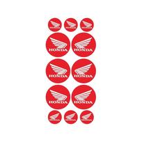 3D Automobilio Logotipo Lipdukai Tinka Honda Motociklui Atspindintys Vandeniui Atsparūs Motociklo Lenktynių Dekoratyviniai Minkšti Lipnūs Lipdukai white