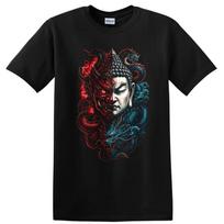 Buddha Dragon Demon Japanese Style T Shirt Art Mythical Tee Design 2023 XXXL black