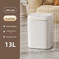 Išmaniojo jutiklio šiukšliadėžė virtuvei, vonios kambariui ir miegamajam – prabangaus dizaino 14L Dual Mode Platinum - Rechargeable Model