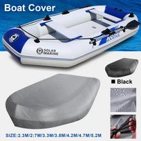 Atnaujintas 210D Oksfordo pripučiamo valties užvalkalas: Atsparus vandeniui, UV spinduliams, skirtas baidarėms ir žvejybos valčiai V-type 470*210*46cm pilka spalva