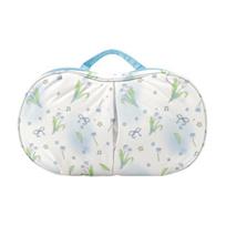 Underwear Storage Bag Stain-Resistant with Arc Supporting Plate Bag Double Compartment Portable Handle Organizer for Travel Business Trips mėlyna