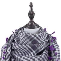 Shemagh Tacticals Dykumos Šalikas Kvėpuojantis Keffiyeh Šalikas Apvyniojimas Vyrams Ir Moterims Dykinis Galvos Kaklo Šalikas Unisex violetinė