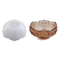 Bowl Resin Molds Silicone,Large Tray Epoxy Molds Epoxy Resin Casting Mould for DIY Jewelry Container Candle Holder 1 white