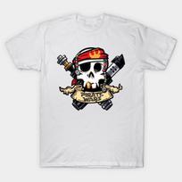 Moteriški marškinėliai „Pirate Wars Harajuku Print Kawaii“ marškinėliai trumpomis rankovėmis, trumpomis rankovėmis, moteriški marškinėliai. M black