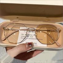 Premium Photochromic Minus Diopter Glasses Anti-blue Light Color Changing Sunglasses Women Myopia Eyeglasses Near-sighted Eyewear 0(anti-blue) brown