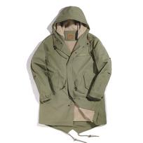 Madden Workwear Vyriška Retro M51 Žuvies uodegos Parka Žieminis Paltai 3XL gray
