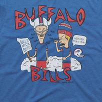 Beavis And Butt-Head X Buffalo Bills Kick Butt Rare  vtg Men Women Unisex T-Shirt L brown
