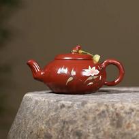 Yixing Handmade Purple Clay Teapot Pumpkin Shape Tea Pot Raw Ore Dahongpao Kettle Household Chinese Zisha Tea Set Gifts 250ml brown