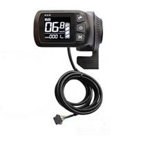 FOCAS E-bike LCD Display Panel Thumb Throttle Electric Bicycle Scooter GZ3 G23 for Ebike controller 24V 36V 48V 52V 60V GZ3 SM black