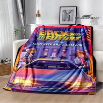 Filmo Atgal į ateitį pledai pikniko pledas Šilti flaneliniai pledai Minkštas ir patogus pledas lovos patalynė Gimtadienio dovana 75x90cm