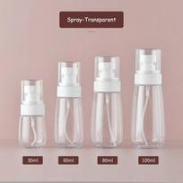 30/60/80/100 ml nešiojamas UPG purškiamas buteliukas smulkaus dulksno drėkinamasis tonikas Odos priežiūros kosmetika Atskiras buteliukas Kelioninis pripildomas buteliukas 100ml&Plastic