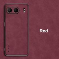 Skirtas OnePlus Nord 4 Case Prabangus PU odinis telefono dėklas, skirtas OnePlus Nord 4 5G Nord4 galinis dangtelis Matinis silikonas Visiška apsauga For OnePlus Nord 4 raudona