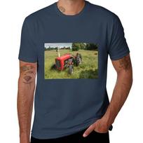 Massey Ferguson 35 Tractor Tshirt Fashion Letter Print Tshirt M brown