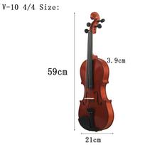 81,0*26,0*12,0 cm smuikas Natūralus akustinis medžio masyvo eglės liepsnos klevo faneruotės smuikas su 4/4. brown