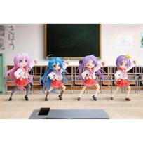 Lucky Star Vivit Figure Set Konata Izumi Miyuki Takara Kagami Hiiragi Tsukasa Hiiragi 14cm All 4 Types Official Product black