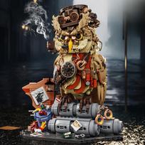 1286 vnt. Magiško Pelėdos Detektyvo Gyvūno Modelio Ornamentas Kūrybiški Statybiniai Blokeliai Švietimo DIY Plytelės Žaislai Dovana Vaikams Suaugusiems brown