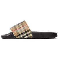 Burberry Check Print Slides Archive Beige Women's 80242321 EU 37 gray